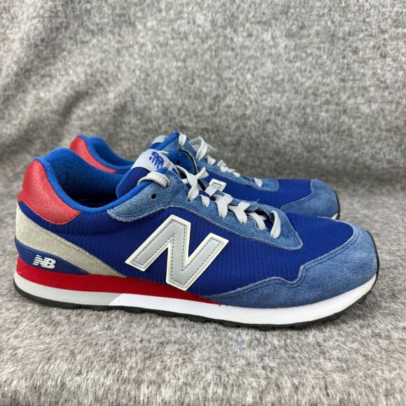 ✅Mens 9.5 2E New Balance 515 Sneakers Blue/Red Lightweight Running/Walking Shoes - Picture 7 of 13